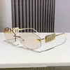Miaojia Nuevas de Moda Sin Marco de Metal Forma de Rombo Gafas de Sol de Moda Transfronterizas Europeas y Americanas Gafas de Sol de Moda