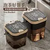Cubo de Plástico para Té, Cubo para Residuos de Té, Cubo Doméstico para Agua de Té, Cubo para Aguas Residuales de Mesa de Té, Cubo de Drenaje para Bandeja de Té, Cubo de Basura con Separación Húmedo-Seco