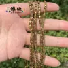 Nuevos productos en el mercado 3x 3x 2 agujero mediano cuenta plana material de piedra de vesícula negra multicolor accesorios para joyería DIY
