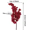 Bayas Decorativas y Frutos Rojos para Inauguración de Casa, Fruta de Wintergreen para Decoración del Hogar, Arreglos Florales para Sala de Estar, Flores Artificiales al por Mayor