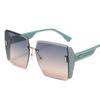 Gafas de sol de verano de alta gama con degradado, montura grande, cara pequeña, gafas de sol rojas para Internet, gafas de sol para conducir para mujer resistentes a los rayos UV