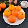 Modelo de Naranja de Simulación Plástico Naranja Navel Sunkist Naranja Falsa Fruta Mandarina Adorno Decoración para Fotografía Accesorio de Educación Temprana