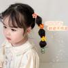 Cuerda para el Cabello de Bebé Oso Fresa Banda Elástica Infantil Trenza No Atasca el Cabello Anillos para el Cabello de Bebé Diadema Infantil Tocado