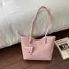 Bolso de Terciopelo Gamuzado para Mujer 2026 Nuevo Otoño Retro Moderno Meilade para Viajar Bolso de Hombro Único Bolso Tote de Gran Capacidad