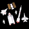 Celebridad de Internet Repostería Accesorios para Pasteles Set de Transbordador Espacial Planeta Espacio Astronauta Cohete Decoración para Pasteles Adornos