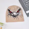 Suéter con Gorro de Águila para Hombre y Mujer Otoño e Invierno Personalidad Europea y Americana Streetwear Nuevo Estilo Sombrero Tejido Jacquard Nicho Cálido Estilo Oscuro