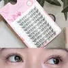 Venta Caliente Comercio Exterior Más Vendido Color Claro Transparente Blanco Pegamento Líquido Set Flujo de Cabello en Capas Efecto 3D Transfronterizo Pestañas Postizas