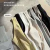Nuevo Top de Tirantes Acanalado de Color Sólido Adelgazante de Lyocell Tencel Algodón con Diseño en Forma de U para Cubrir los Costados del Busto, Prevenir la Exposición, Adelgazante y que Alarga la Figura, Estilo Coreano