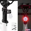 Luz trasera de bicicleta recargable por USB luz de advertencia para ciclismo nocturno en bicicleta de montaña bicicleta de carretera ciclismo luz ambiental de estrellas de alto brillo