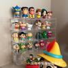 Caja de Almacenamiento de Figuras Lindas en Stock, Soporte de Exhibición para Muñecas, Caja de Almacenamiento Acrílica para Hormiguero de Escritorio Compartimentada a Prueba de Polvo