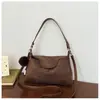 Bolso Retro Mate de Nicho para Mujer Otoño/Invierno 2026 Nuevo Moda Gamuza Felpa Bolso Cruzado para Viajes Simples Bolso Dumpling
