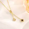 Transmisión en Vivo Más Vendido Collar de Acero de Titanio para Mujer Baño de Oro Real Collar Sencillo Versátil para Mujer Cadena para Clavícula que No se Desvanece Joyería al por Mayor