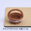 Cesta Tridimensional Tecida Criativa Comida e Brinquedo Desenho Animado Artesanal DIY Cola de Creme Resina Pequenos Acessórios Materiais para Joias Atacado