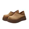 Zapatos Birkenstock Super Calientes Todo Incluido para Mujer Otoño 2026 Nuevo Llegada Versátiles Mocasines Deslizables de Dos Vías Zapatos de Suela Gruesa que Aumentan la Altura