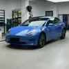 Super Brillante para Mascotas Azul Abu Dhabi Azul Completo Modificación Pegatina Película Brillante para Coche Película de Envoltura para Coche