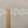 227419 Encaje Perforado Suave de Malla Tencel con Borde de Encaje para Ropa de Mujer y Niños, Bordado de Encaje para Faldas, Accesorios de Vestuario