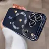 Sucção Magnética Galvanizada Adequada para Capa de Celular Iphone17Promax Transparente Abrangente Apple 16Promax Anti-Queda Capa Macia