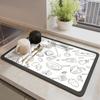 Cocina Casera Suave Tierra de Diatomeas Absorbente de Agua Secado Rápido Almohadilla de Drenaje Almohadilla de Secado de Platos de Escritorio Posavasos Almohadilla de Mesa Ventas Directas de Fábrica