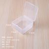 Caja cuadrada de plástico de alta calidad para la industria del plástico, 3.5 cm, caja de plástico transparente, caja de almacenamiento de plástico, caja de acabado, caja de almacenamiento