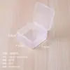 Variedad de caja de almacenamiento cuadrada de plástico transparente caja pequeña vacía de PP caja de embalaje para anzuelos de pesca piezas de equipo de pesca caja de joyería