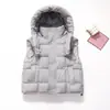 Novo Colete Externo Infantil para Meninos e Meninas, Colete com Capuz e Gola Alta, Jaqueta de Roupa Infantil, Blusa, Colete Externo para Crianças Maiores