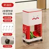 Prateleira de Armazenamento de Lixeira de Cozinha Personalizada Multicamadas com Tampa Lixeira Sanitária Prateleira Móvel para Armazenamento de Lanches Prateleira de Armazenamento Doméstico