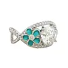 Anillo Floral Verde Fresco Transfronterizo Yanbai con Diseño de Gota de Aceite, Estilo Delicado y Fresco, Anillo Único Exquisito para Boda de Mujer