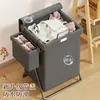 Cesta de ropa sucia con tapa, plegable para uso doméstico, cesta de ropa de baño de gran capacidad, adecuada para usar en baños y restaurantes de hot pot para guardar ropa