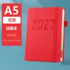 Libreta de Horario Chino-Inglés Transfronteriza 2027 Libreta de Registro de Autodisciplina Una Página por Día Libreta de Trabajo con Impresión de Logo