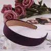 Diadema simple estilo coreano 3.0, diadema de ala ancha todo incluido, pasador de tela de color sólido satinado, accesorios para el cabello para niños