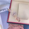 Directo de Fábrica Transfronterizo Explosiones Chapado en Titanio Acero 18K Pulsera para Mujer Sin Color Personalidad Flush Nicho Moda en stock