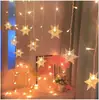 Luces de Cortina de Copos de Nieve LED Luces de Barra de Hielo Luces Decorativas Navideñas Solares Decoración Festiva Faroles de Cono de Hielo Faroles Festivos