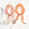 [Mitad Red y Mitad Hilo] Bufanda Pequeña de Seda con Patrón de Diamantes Primavera y Verano Bufanda Ins para Mujer Larga Versátil Bufanda Pequeña Coreana Lazo para Bolso