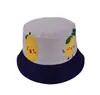 Comércio exterior chapéu de pescador infantil estampa de desenho animado chapéu balde para bebê feminino novo de verão chapéu de sol para meninos atacado T491