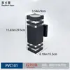 Luminária de Parede Externa, Kit Plástico Dupla Cabeça à Prova d'Água para Porta da Frente, Varanda, Terraço, Pátio, Luz de Parede Externa para Pendurar