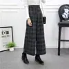Pantalones anchos de lana de tiro real para mujer, otoño e invierno 2023, nuevos, holgados, de cintura alta, estilo coreano, rectos y adelgazantes, hasta los tobillos.