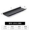 Vajilla Creativa Plato para Sushi Barbacoa Plato Largo Estilo Japonés de Plástico Plato Rectangular Imitación Porcelana Plato para Olla Caliente Uso Comercial