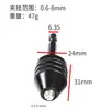 Portabrocas de torsión hexagonal de cambio rápido de 3 garras autocentrante de 0.3-6.5 mm Portabrocas para amoladora eléctrica de 3.6 V