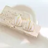 Pendientes de metal con diseño de mariposa y flor, estilo personalidad, Europa y Estados Unidos, para mujer, con sentido exagerado, textura plisada, joyería para orejas