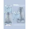 Conjunto da Moda para Crianças Maiores 2026 Primavera/Outono Novo Doce e Fofo Conjunto de Duas Peças: Moletom de Manga Longa e Calça Wide Leg com Estampa de Estrelas