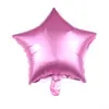 Nuevo Globo Metálico de Estrella de Cinco Puntas de 18 pulgadas Globo de Película de Aluminio Metálico Escarchado Globo Decoración para Fiesta de Bodas