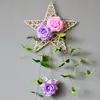 Colgante de pared de cinco estrellas colgante de pared simulado traje colgante de pared flor artificial de plástico cesta colgante decoración de pared interior pared interior decoración escolar Floricultura