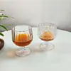 Nuevo Estilo Ins Nicho Francés Alto Retro Alto Valor Hogareño Femenino Taza de Jugo Copa de Vino Vidrio Copa de Vino Tinto