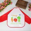 Comercio exterior abrigo infantil anti-vestir completamente impermeable bebé bebé EVA desechable ropa de arroz delantal babero ropa para pintar