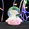 Bolsa de la Suerte Creativa Gato de la Suerte Tamaño Pequeño con Bola de Cristal Iluminada Adorno de Decoración para Escritorio del Hogar Regalo para Niños Niñas Cumpleaños
