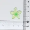 Flores de Cinco Pétalos Graduadas Color Hielo Dibujo Animado Piezas de Accesorios DIY para Zuecos, Kit de Materiales con Pegamento Crema Resina Piezas Pequeñas