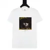 Camiseta de Manga Curta Supreme, Marca de Moda Americana de Peso Pesado, Estampa Clássica de Letras, Gola Redonda Boxy, Caimento Solto, Manga Meia-Manga para Homens e Mulheres