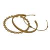 Otoño e Invierno Superposición Oro Azul Blanco Piedra Patrón Vertical Ala Ancha Delgada Media Pulsera Retro Simple Atmosférica Pulsera de Alta Gama para Mujer