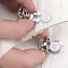 Lujosos Gemelos Metálicos Huecos Cuadrados con Diamantes para Hombre, Accesorios de Moda Vintage de Alta Gama, Juegos de Botones, Broches a Presión, Transfronterizo