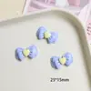 Lazo Brillante en Forma de Corazón Parche de Resina de Pegamento Cremoso para Manualidades Pasador de Pelo Accesorio para el Cabello Colgante Venta al por Mayor